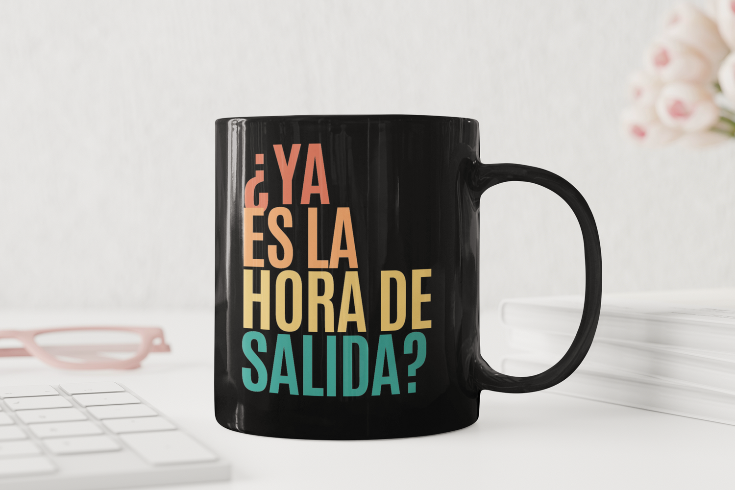 Taza ¿Ya es la hora de salida?
