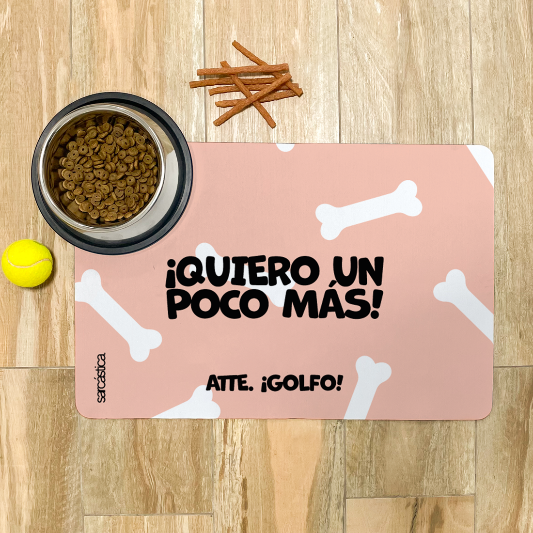 Tapete de Comida Mascotas ¡Quiero un poco más!