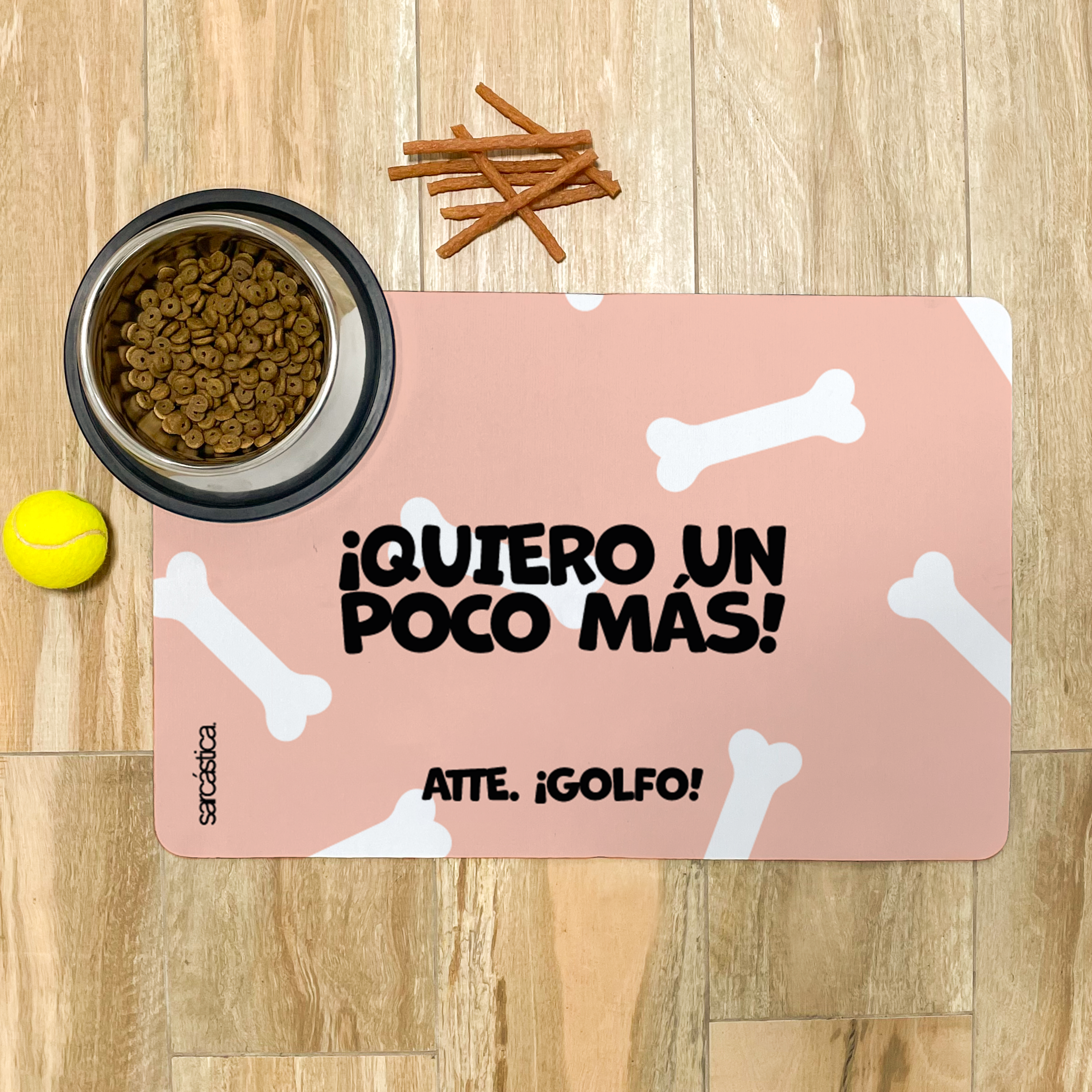 Tapete de Comida Mascotas ¡Quiero un poco más!
