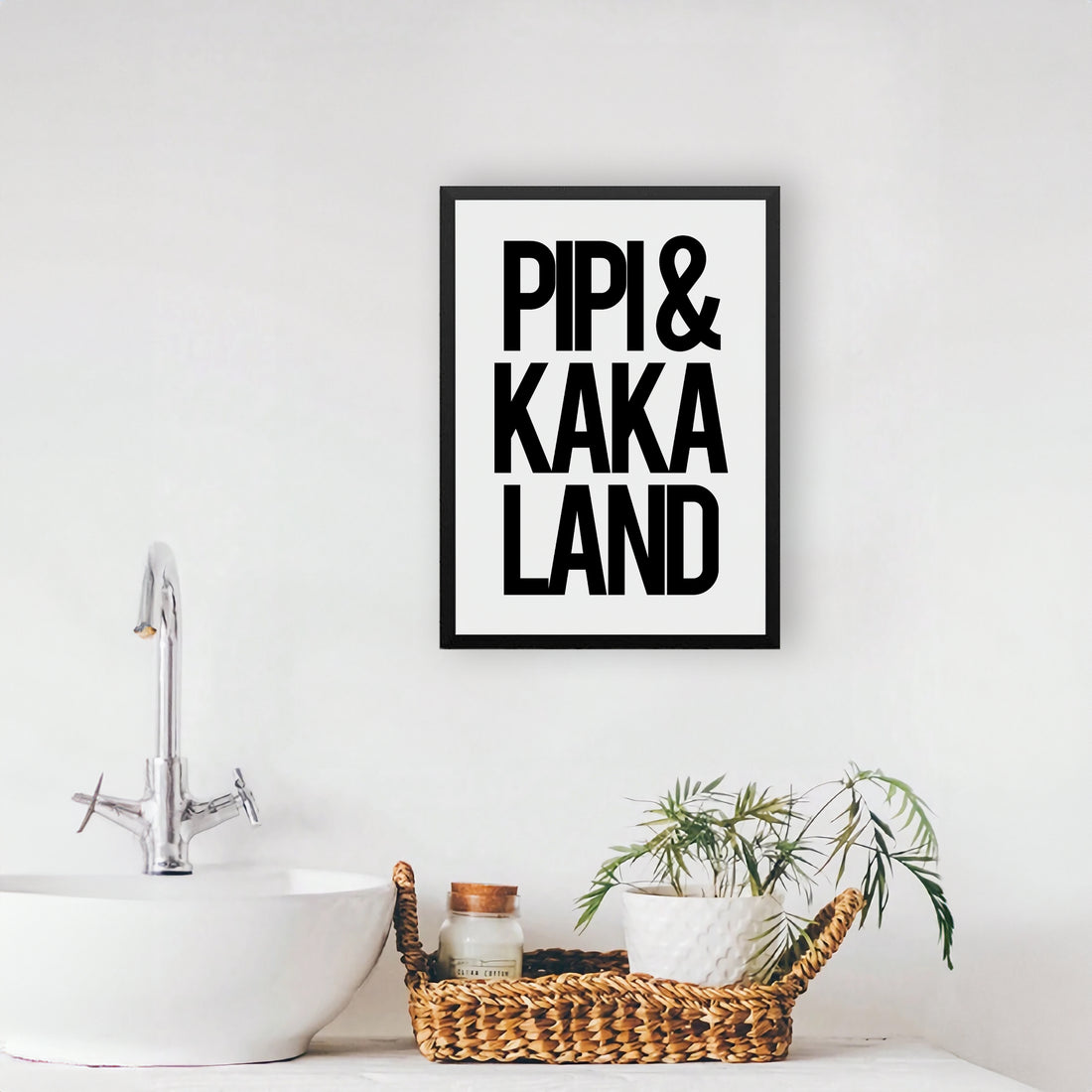 Cuadro de Baño Pipi &amp; Kaka Land