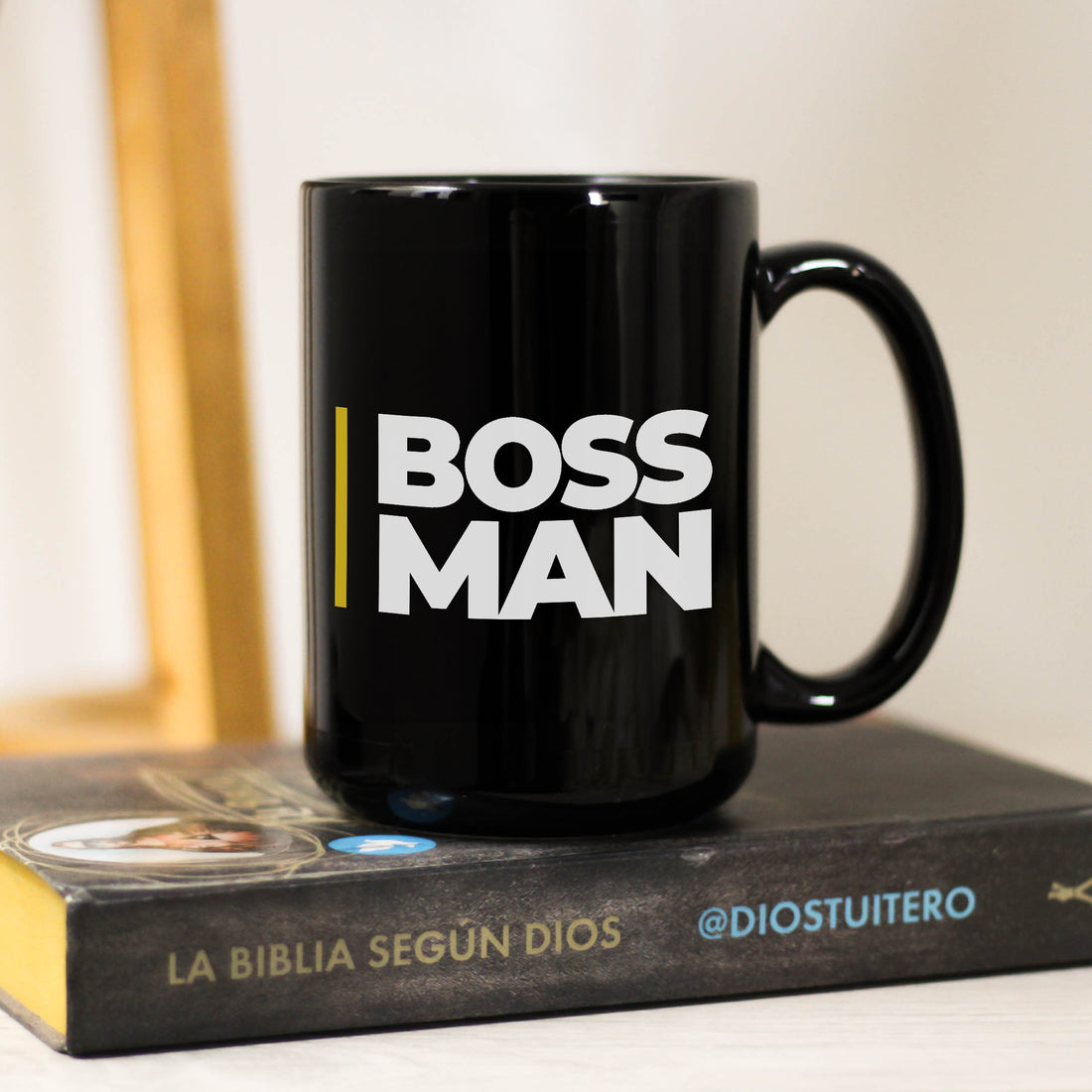 Taza Negra Boss Man