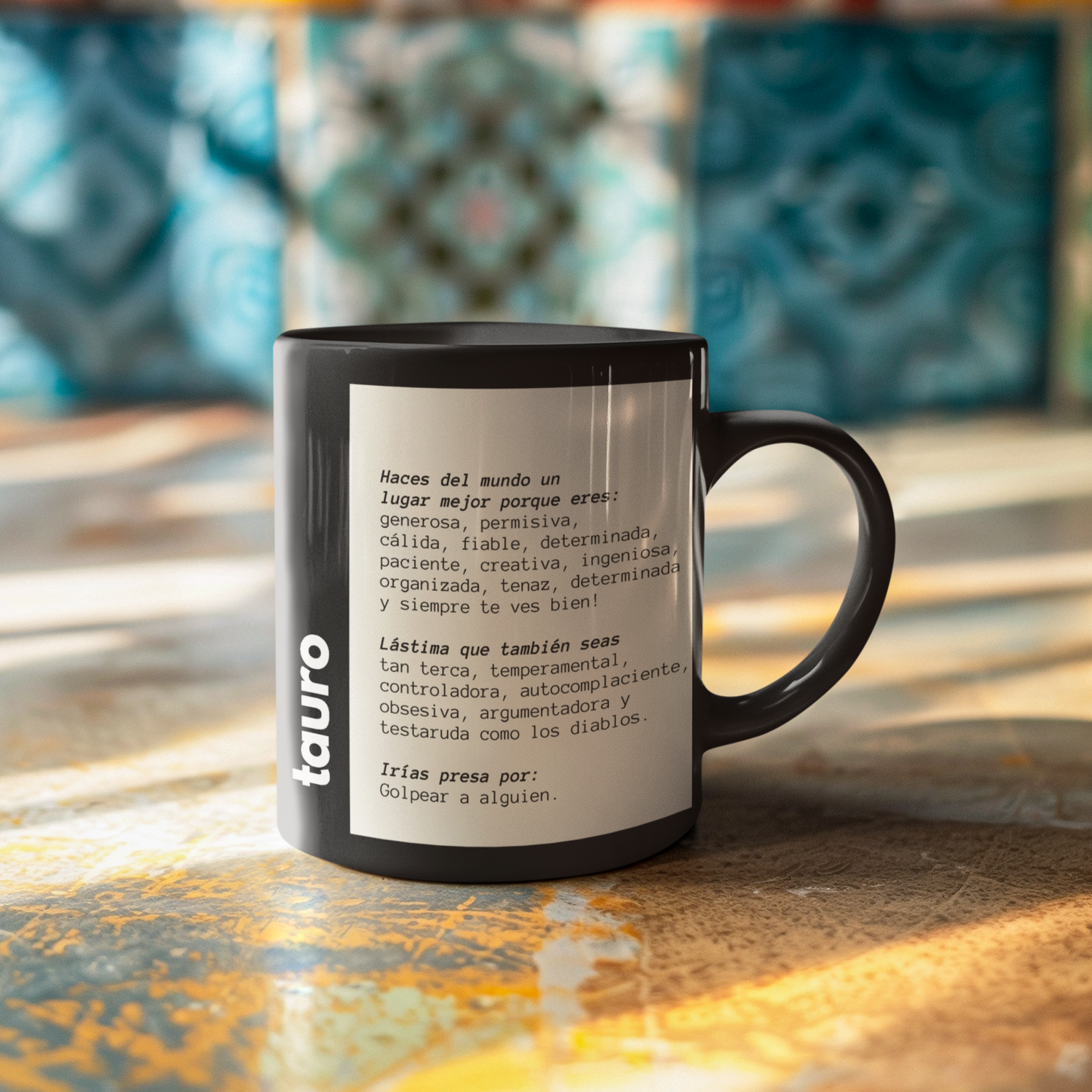 Taza Horóscopo Zodiacal - Tauro