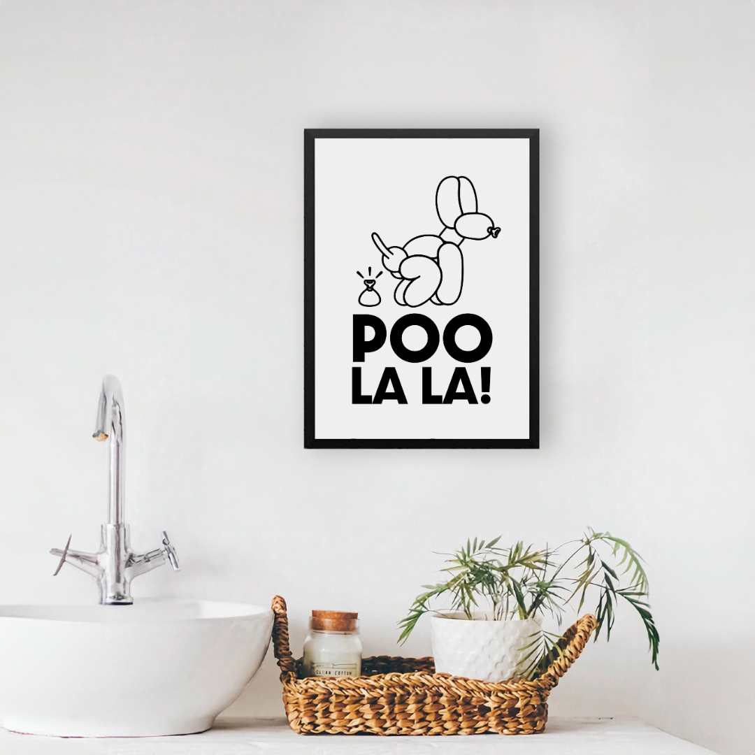 Cuadro de Baño Poo La La!
