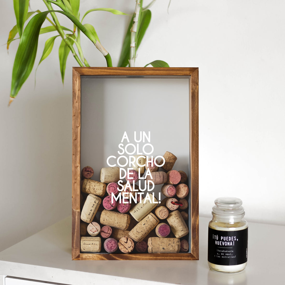 Porta Corchos A un solo corcho de la salud mental!