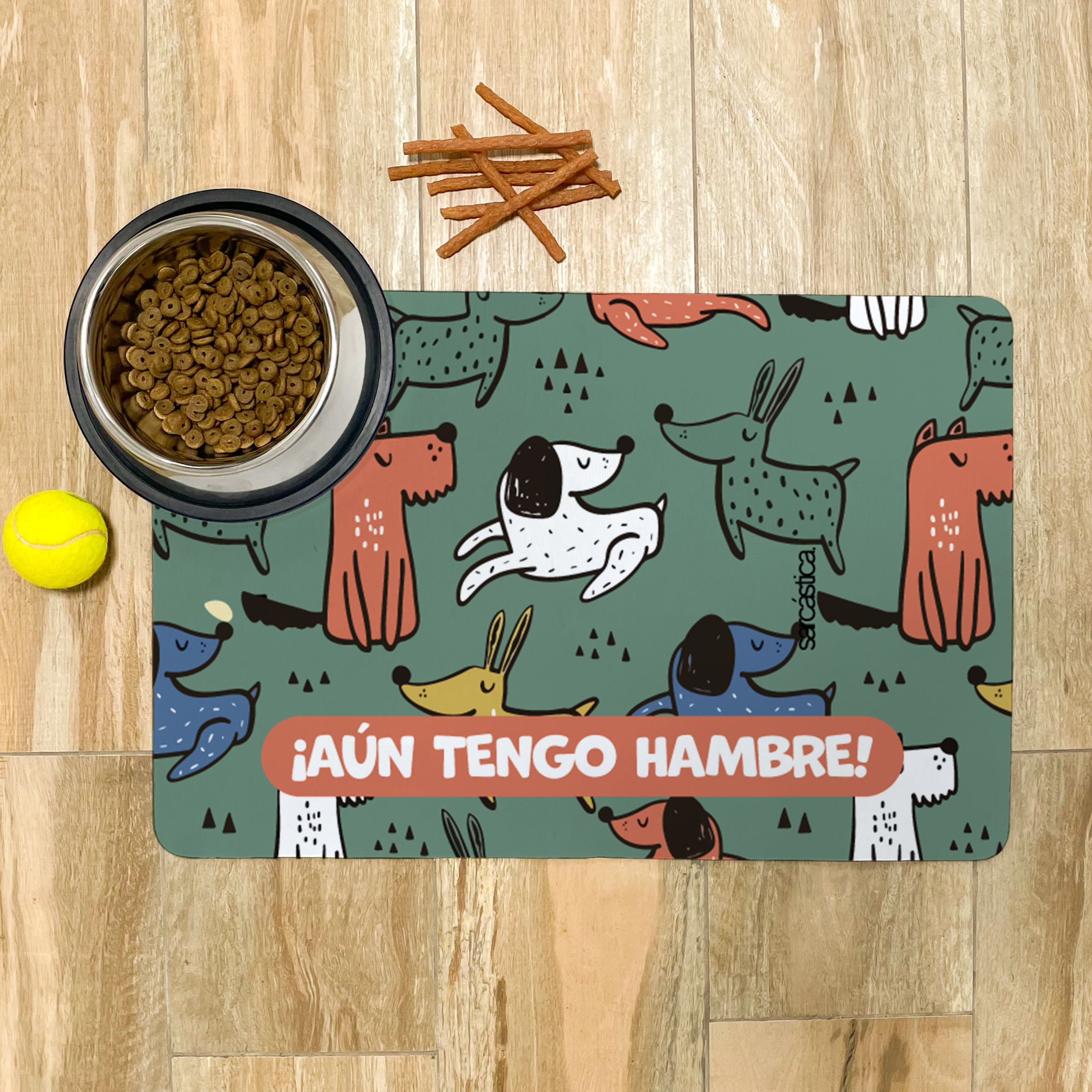 Tapete de Comida Mascotas ¡Aún tengo hambre!