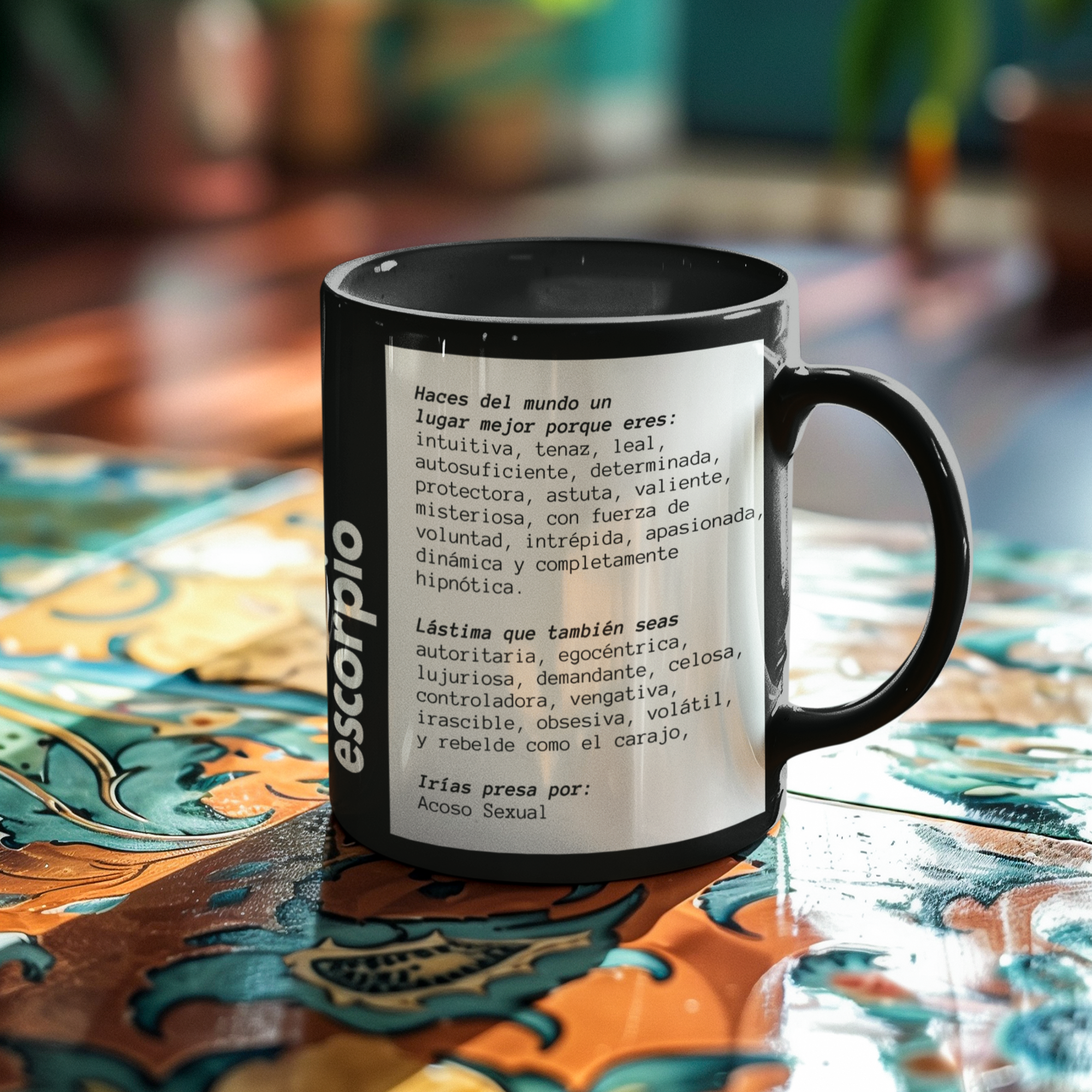 Taza Horóscopo Zodiacal - Escorpio
