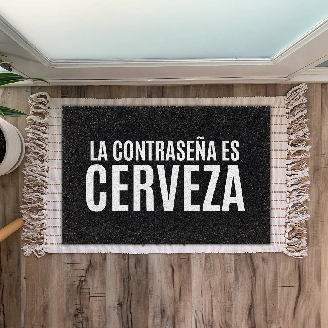 Felpudo La contraseña es cerveza!