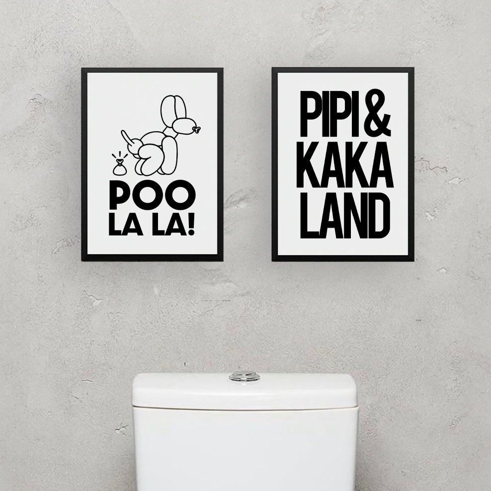 Cuadro de Baño Poo La La!