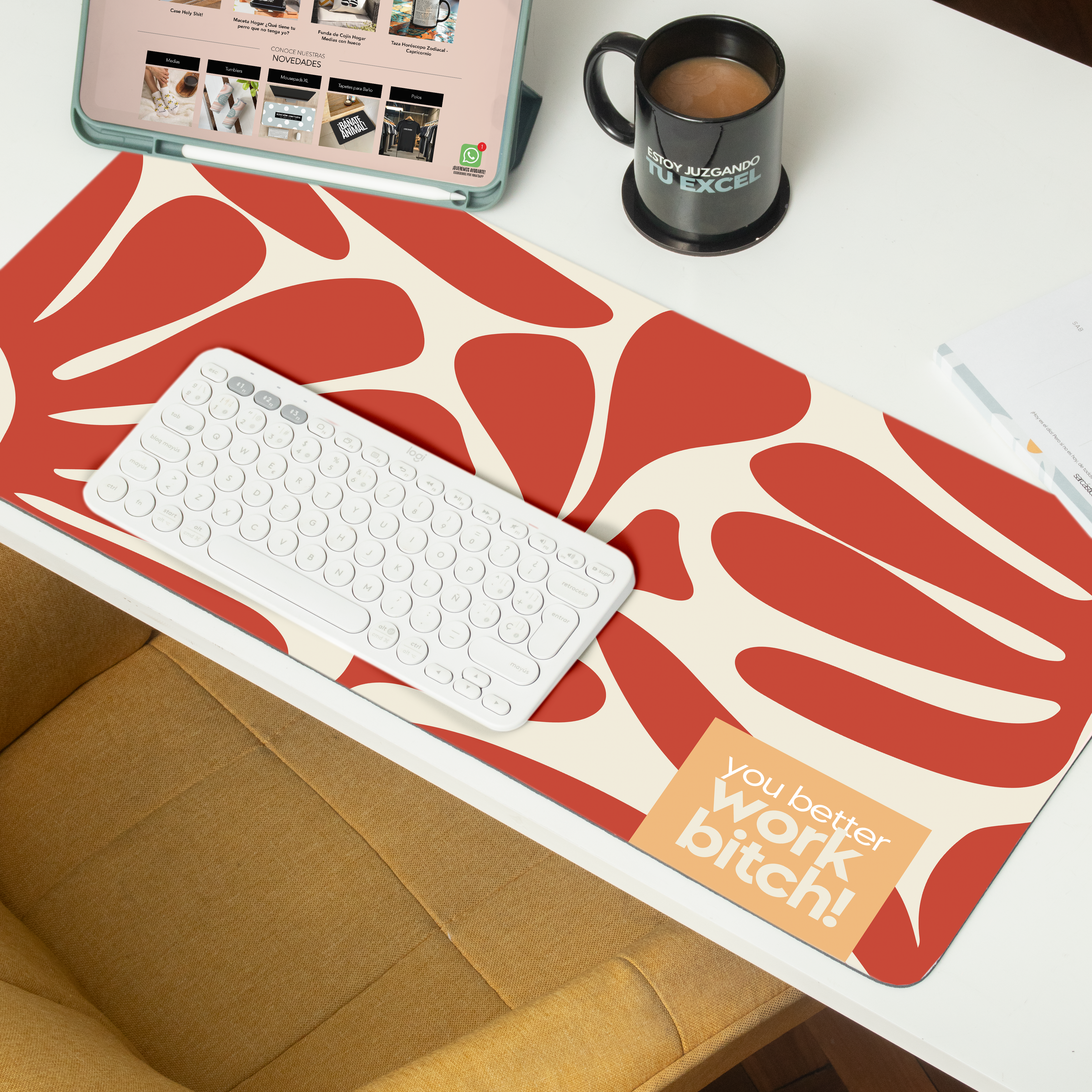 Mousepad ExtraLarge You better work bitch!