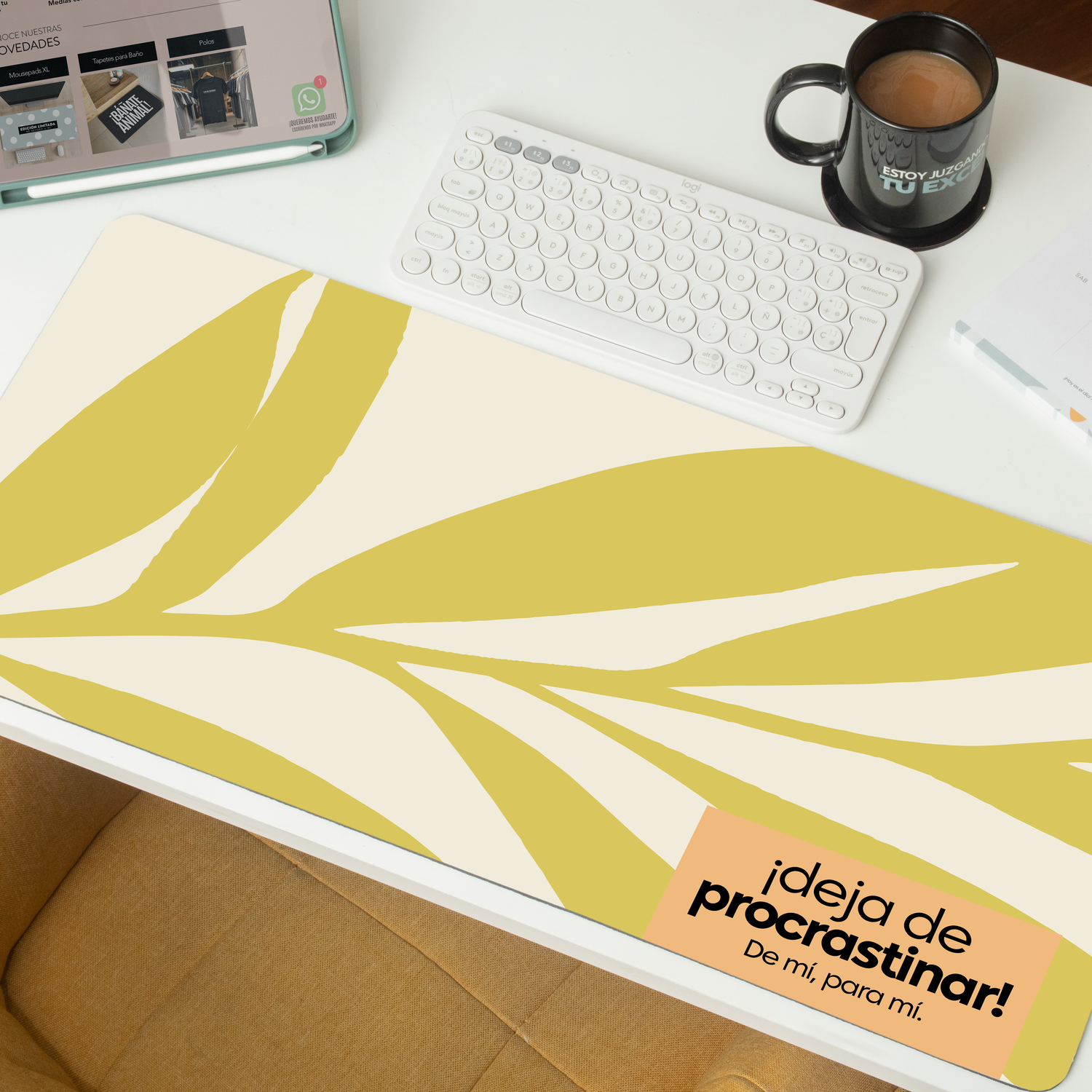 Mousepad ExtraLarge ¡Deja de procrastinar! De mí, para mí.
