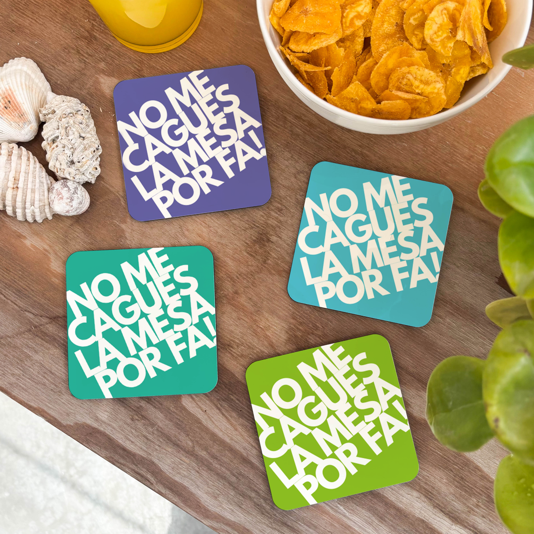 Colección Posavasos No me cagues la mesa por fa!