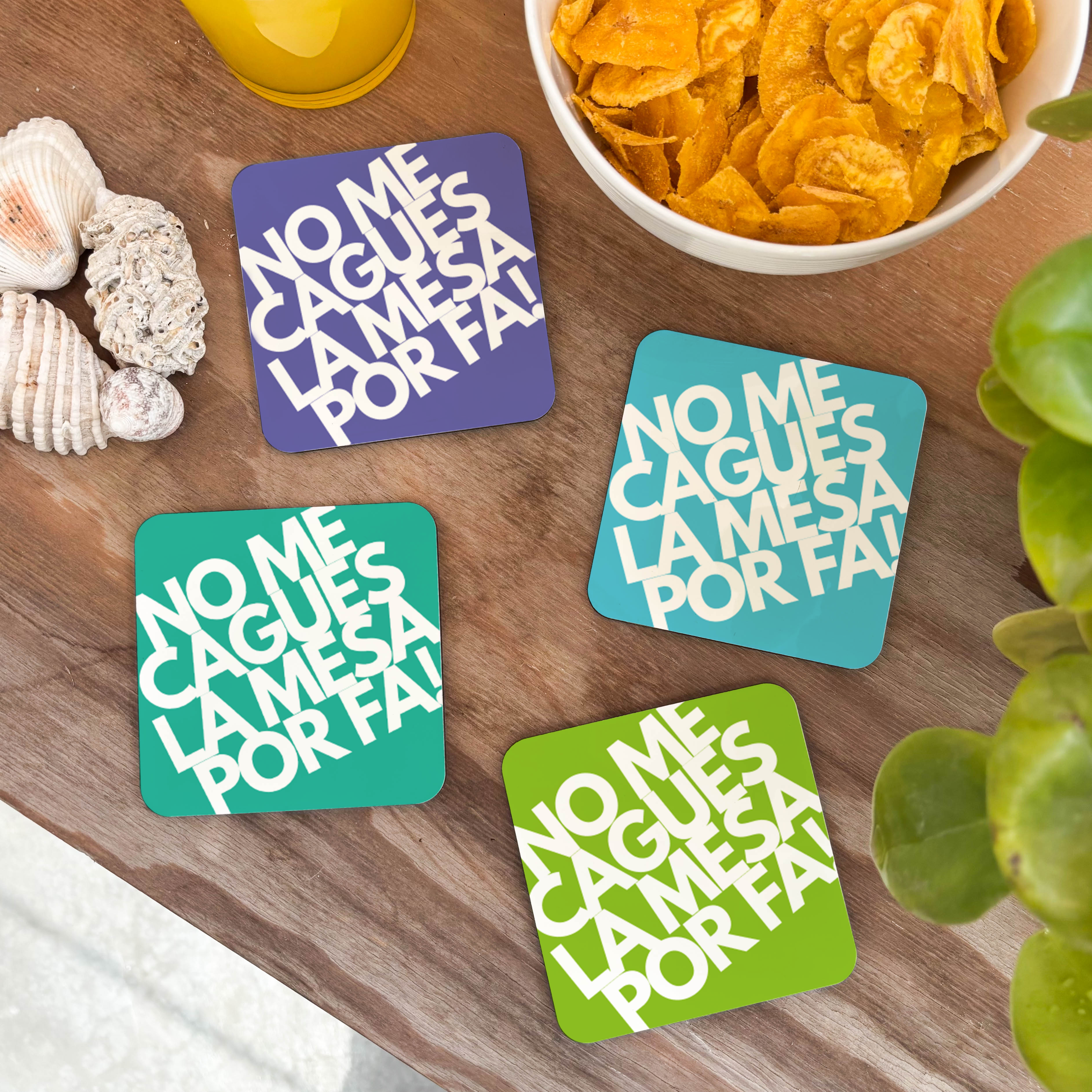 Colección Posavasos No me cagues la mesa por fa!