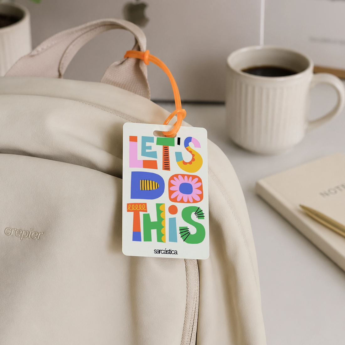 Tags de Mochila Escolar - Let´s do this