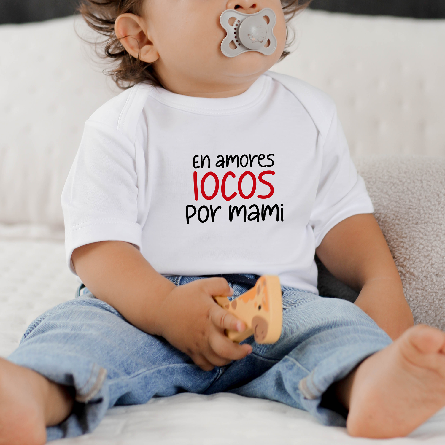 Body para bebé Mamá - En amores locos por mami