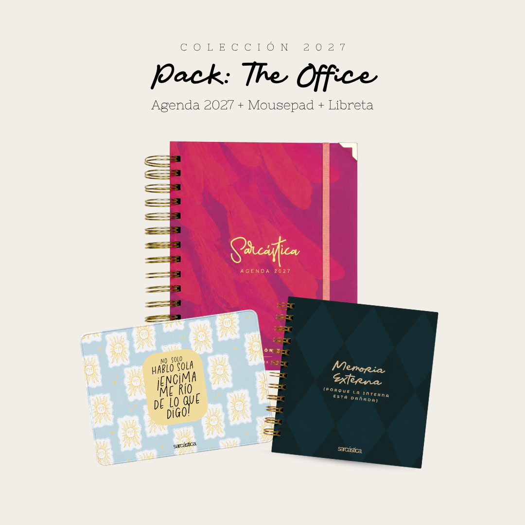 Pack Agenda: The Office (Agenda Sarcástica 2027 + Mousepad + Libreta) (PREVENTA)