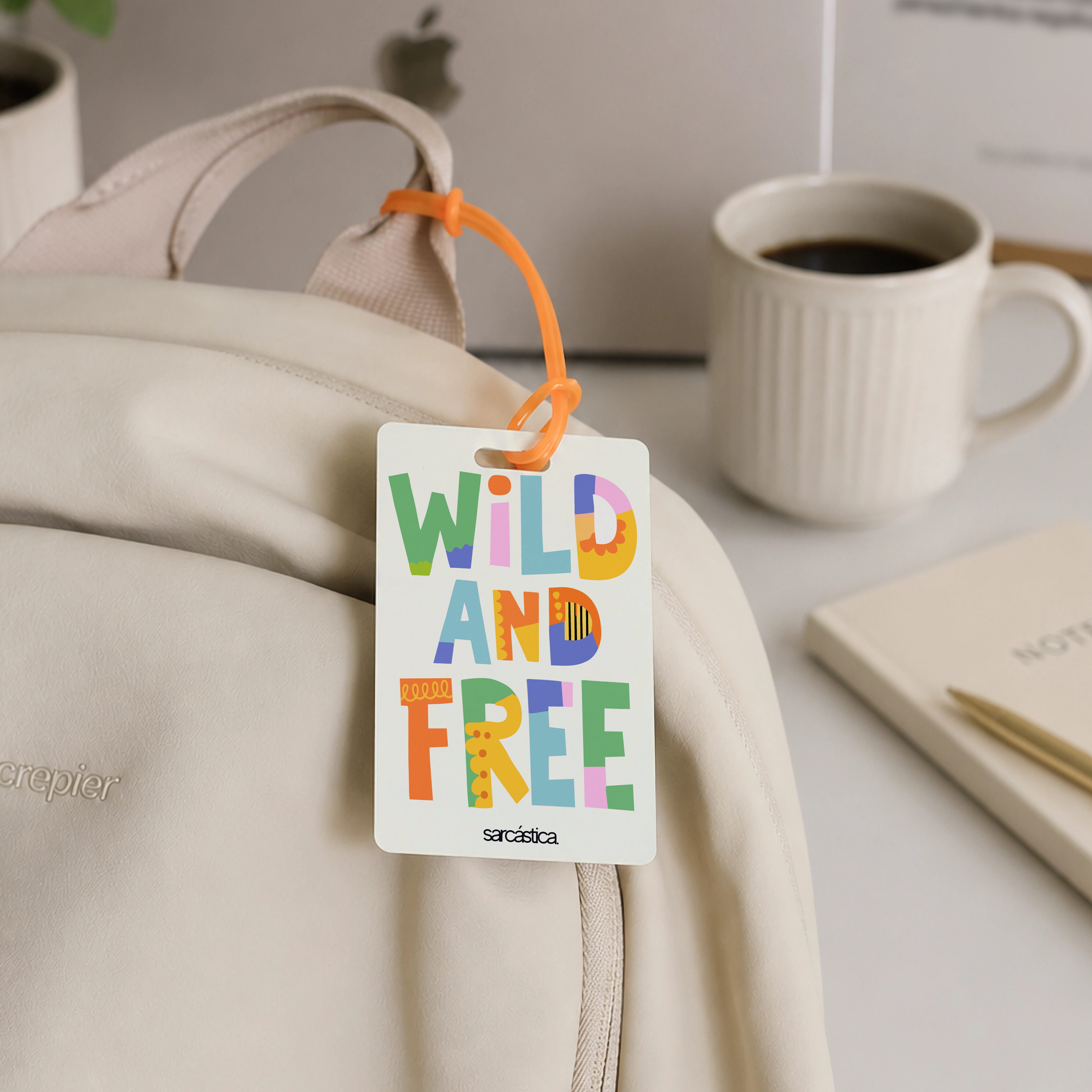 Tags de Mochila Escolar - Wild and free