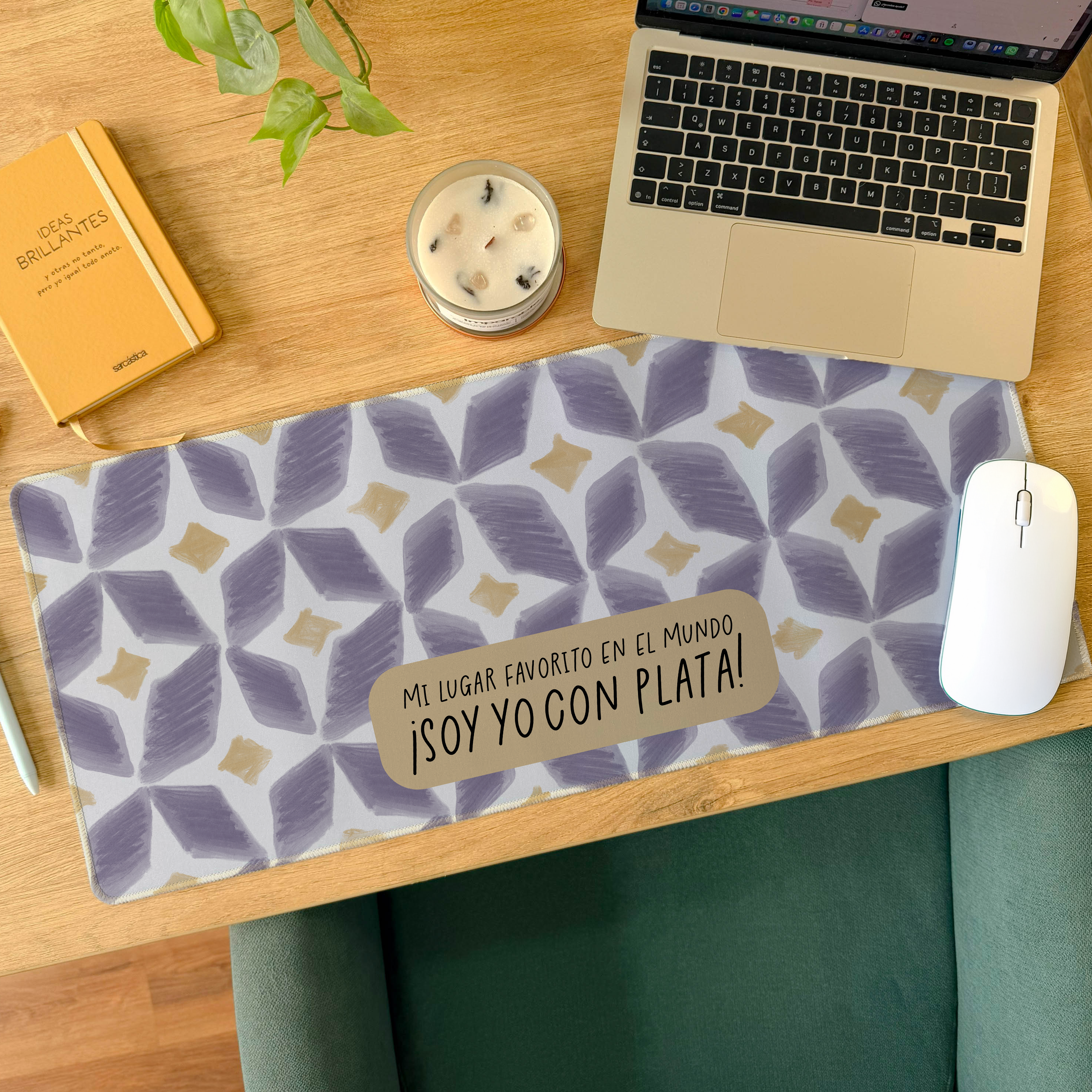 Mousepad ExtraLarge - Mi lugar favorito en el mundo ¡Soy yo con plata!