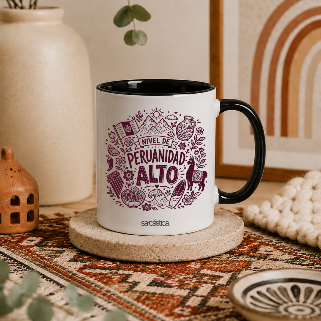 Taza de Cerámica Nivel de Peruanidad: Alto