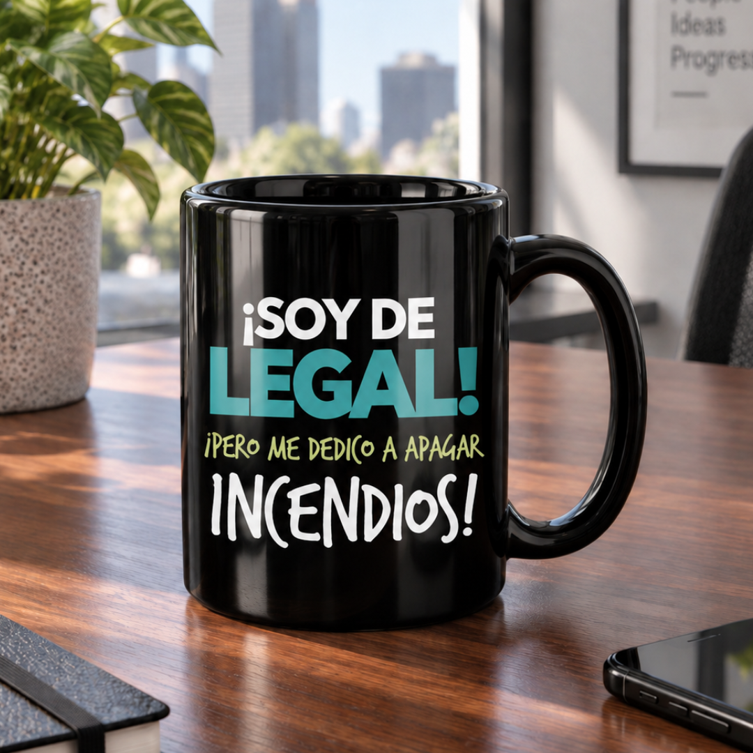 Taza Trabajo ¡Soy de legal! ¡pero me dedico a apagar incendios!
