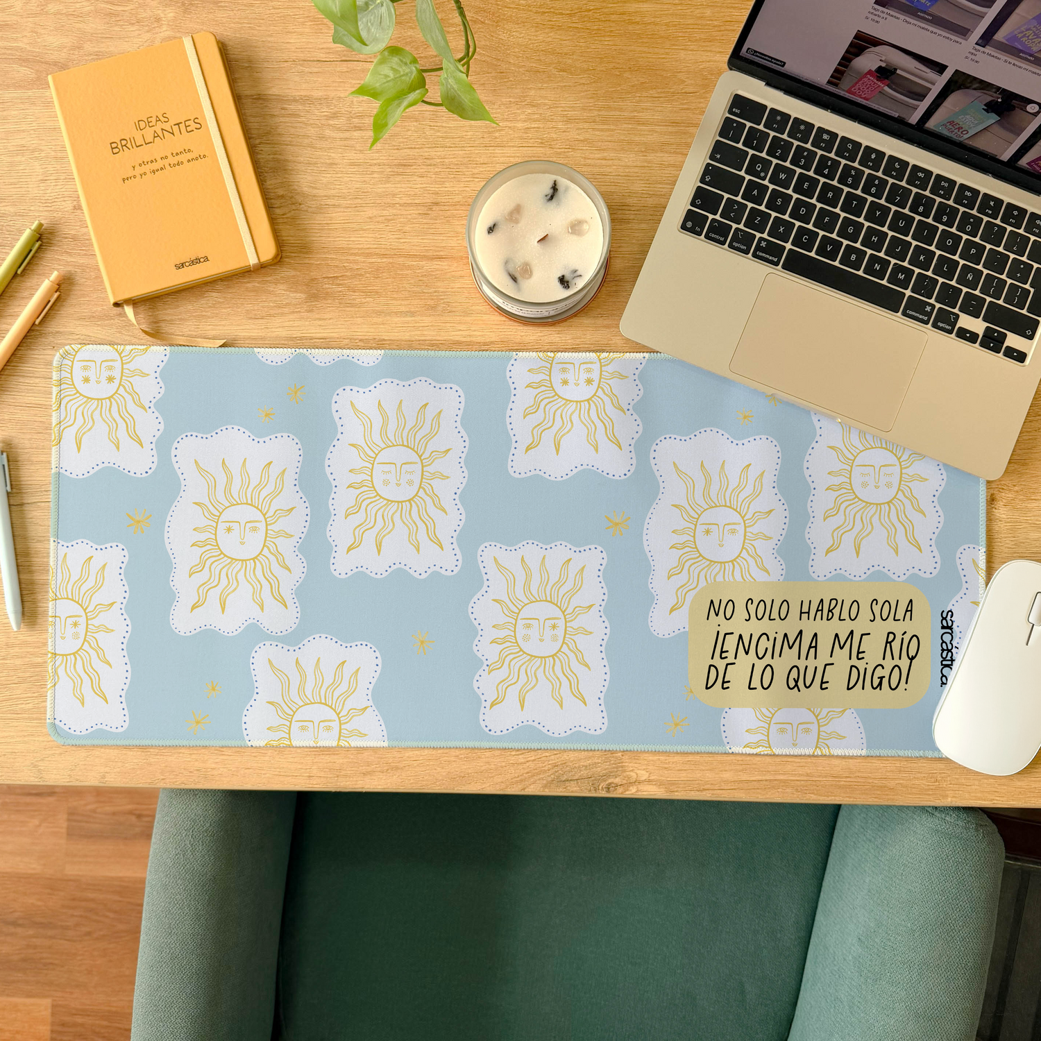 Mousepad ExtraLarge - No solo hablo sola ¡Encima me río de lo que digo!
