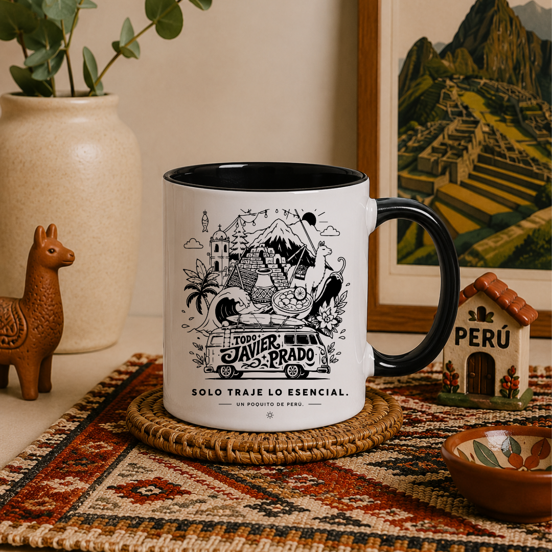 Taza de Cerámica Solo traje lo esencial
