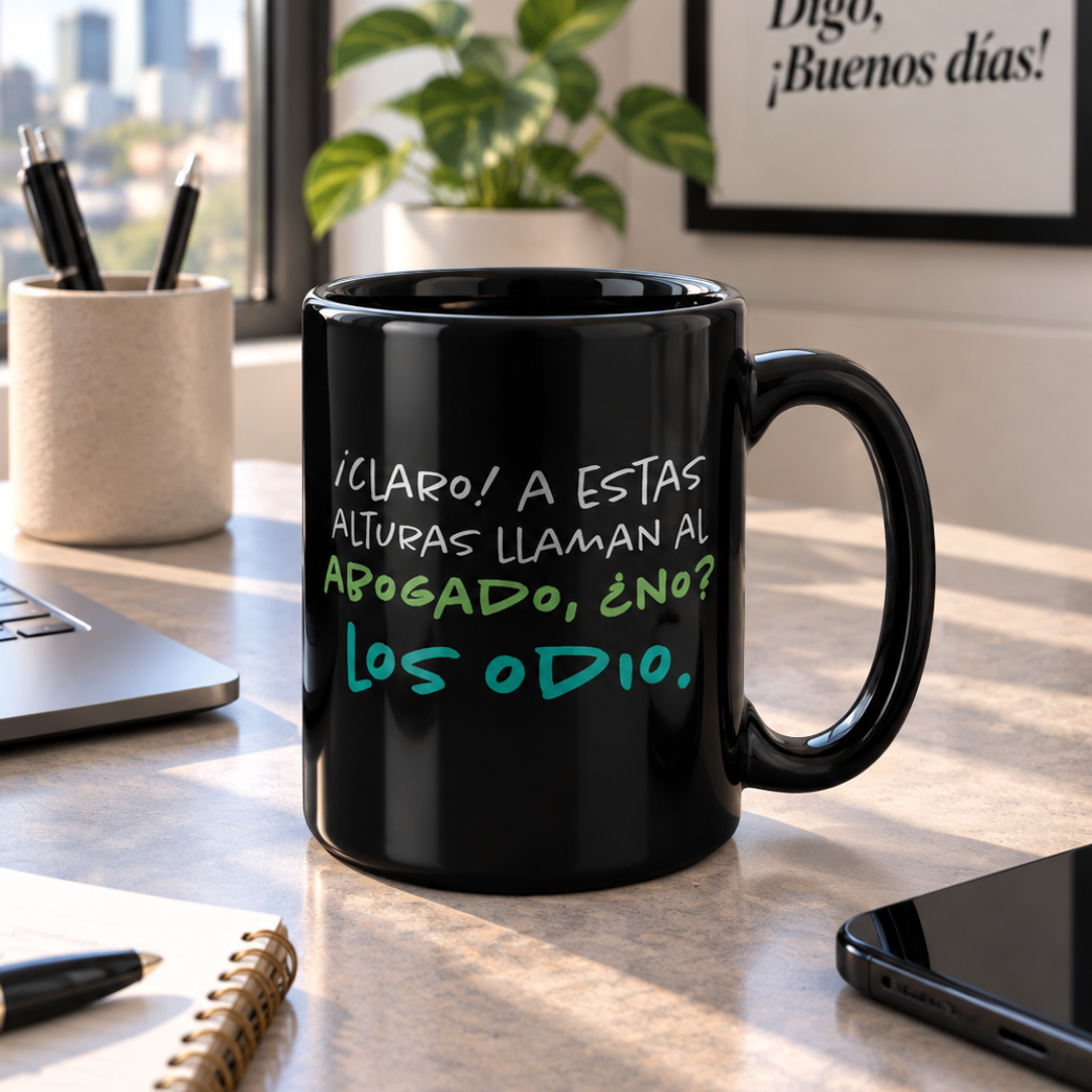 Taza ¡Claro! A estas alturas llaman al abogado, ¿no?
