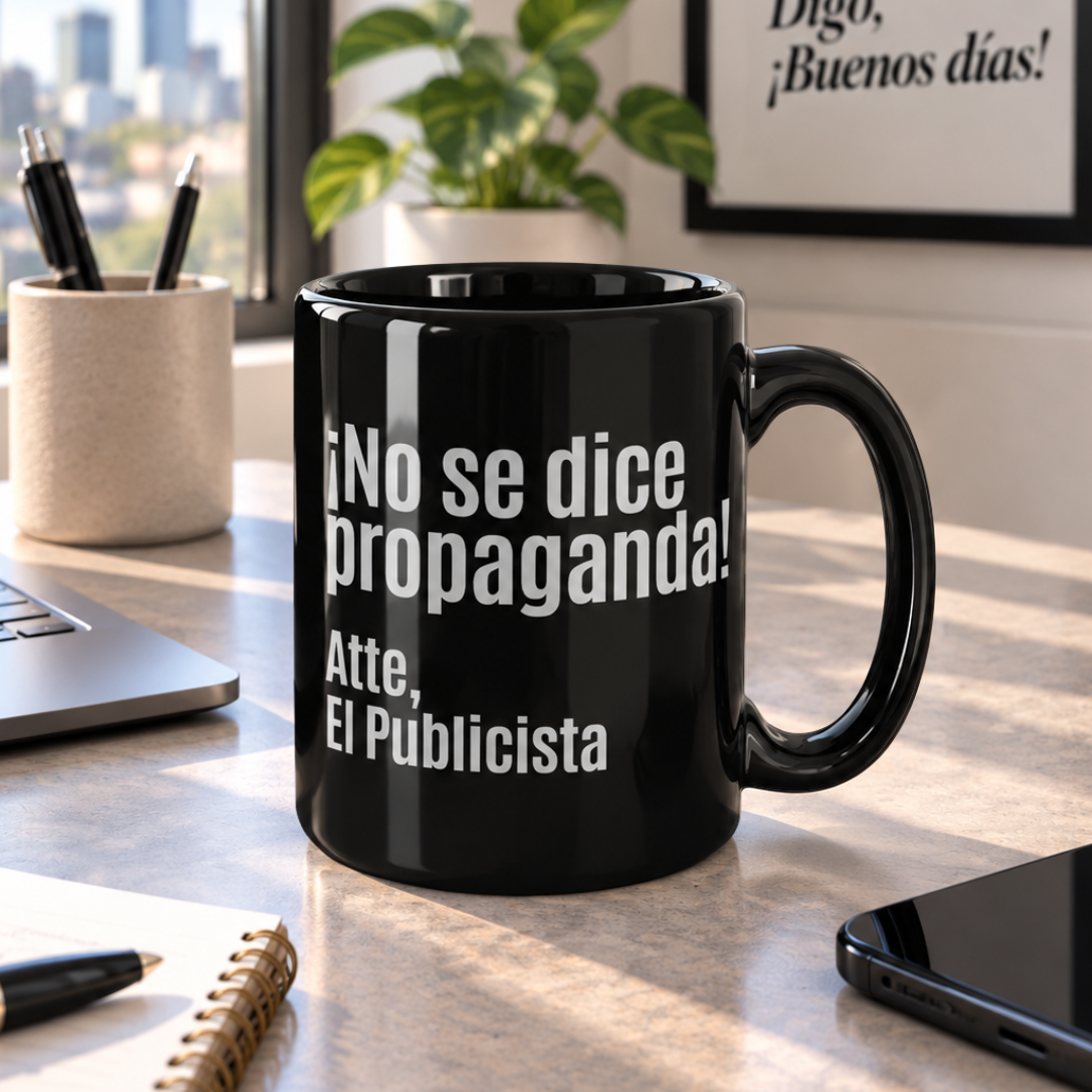 Taza ¡No se dice propaganda! Atte. El Publicista