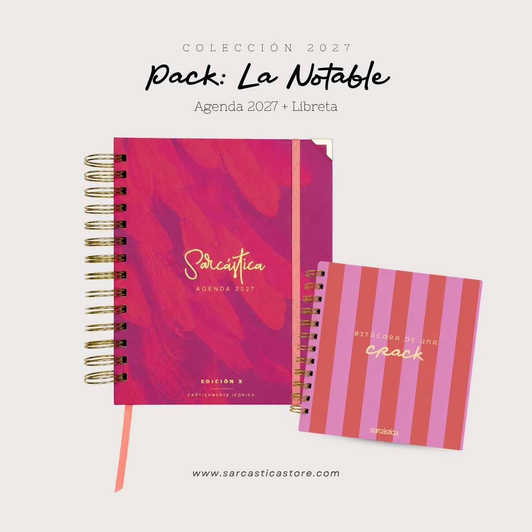 Pack Agenda: La Notable (Agenda Sarcástica 2027 + Libreta Premium) (PREVENTA)