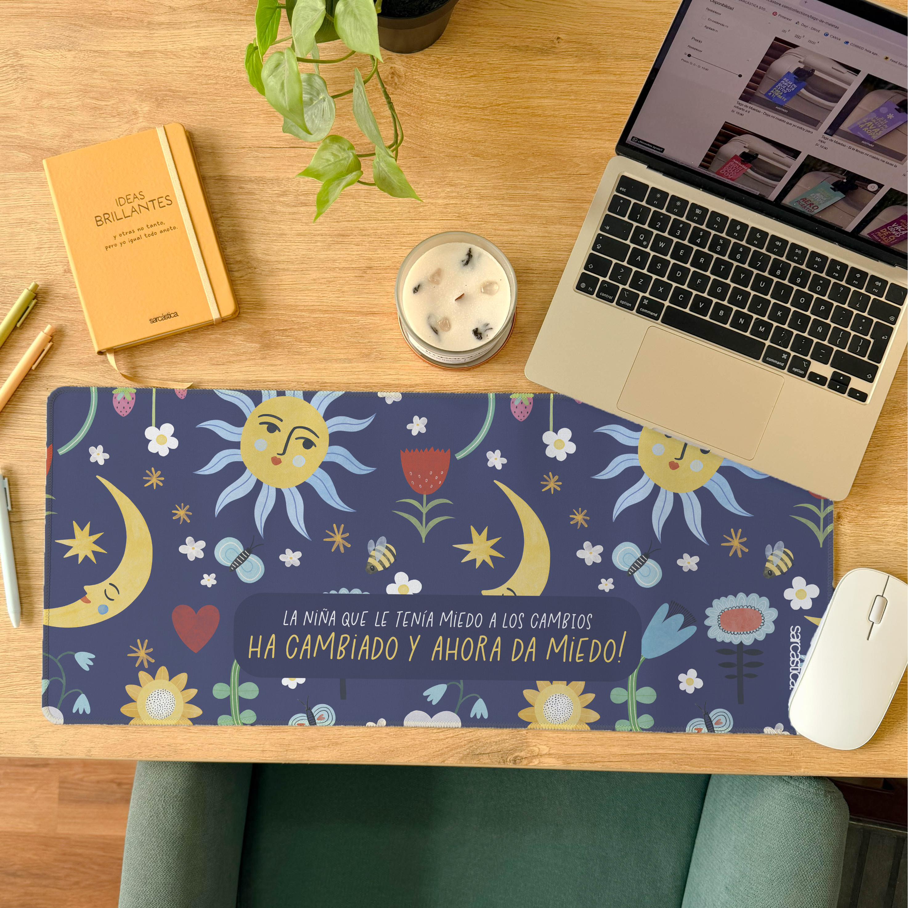 Mousepad ExtraLarge - La niña que le tenía miedo a los cambios ha cambiado y ahora da miedo!