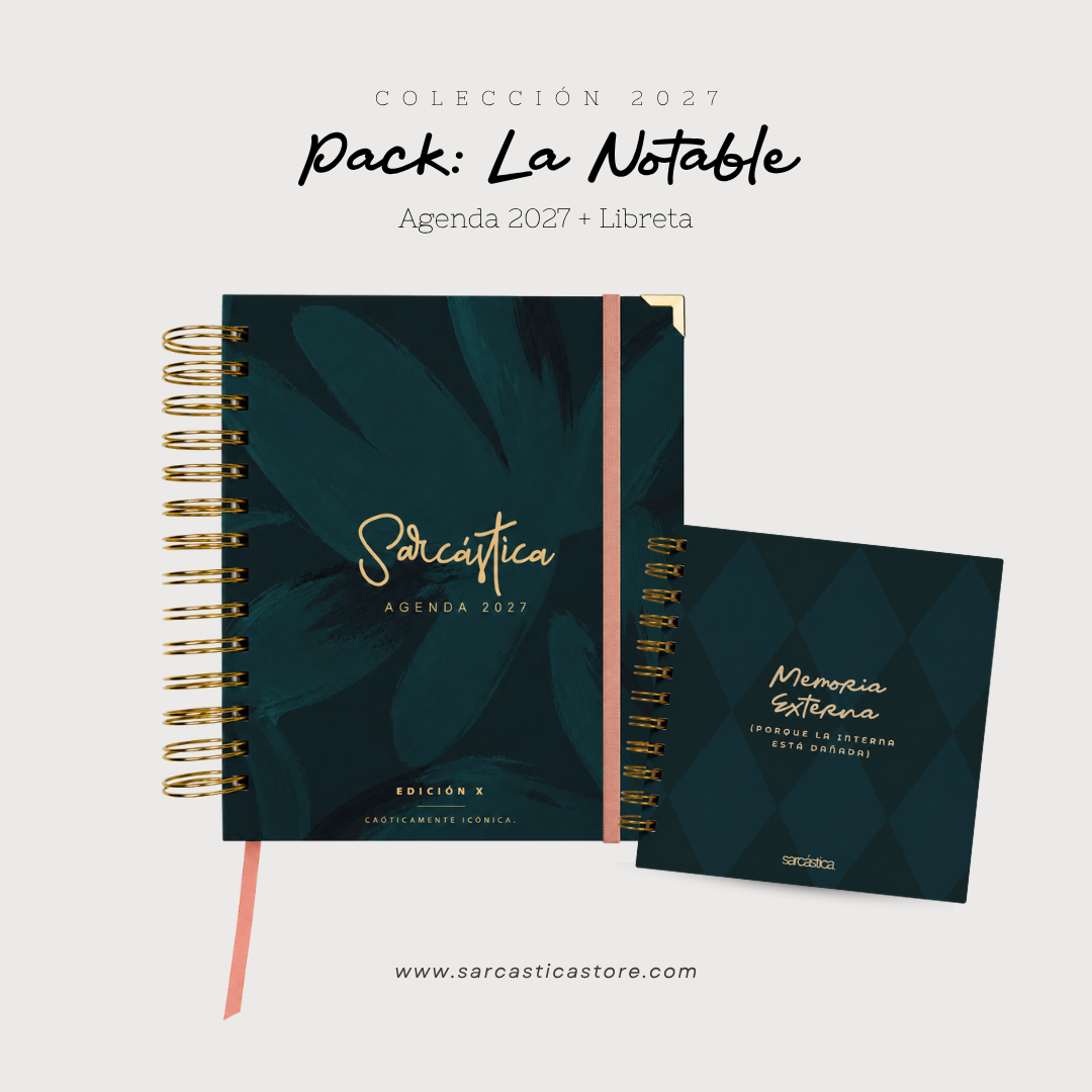 Pack Agenda: La Notable (Agenda Sarcástica 2027 + Libreta Premium) (PREVENTA)