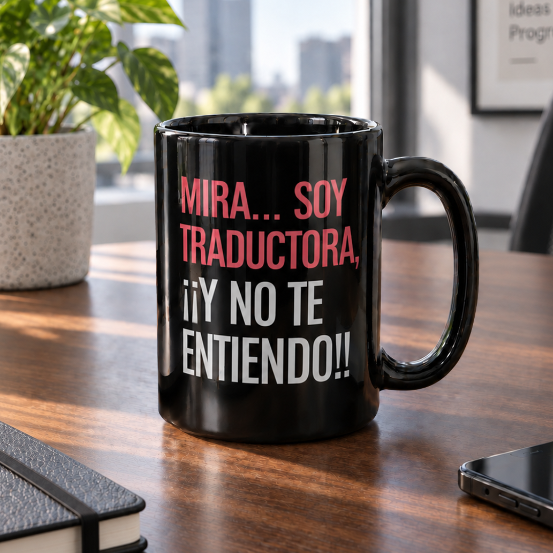 Taza Soy Traductora, ¡y no te entiendo!