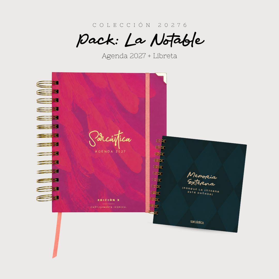 Pack Agenda: La Notable (Agenda Sarcástica 2027 + Libreta Premium) (PREVENTA)
