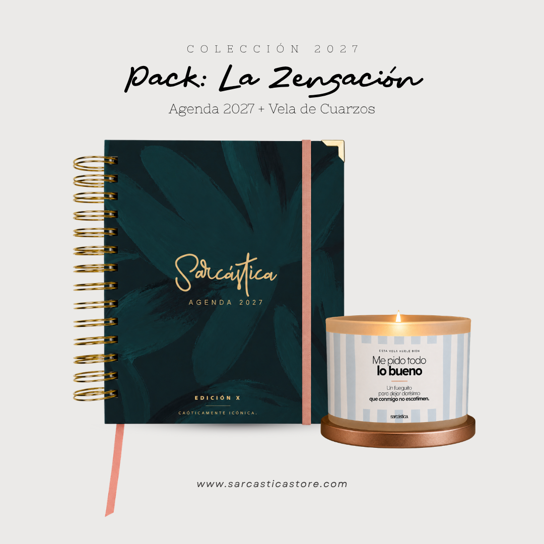 Pack Agenda: La Zensación (Agenda Sarcástica 2027 + Vela) (PREVENTA)