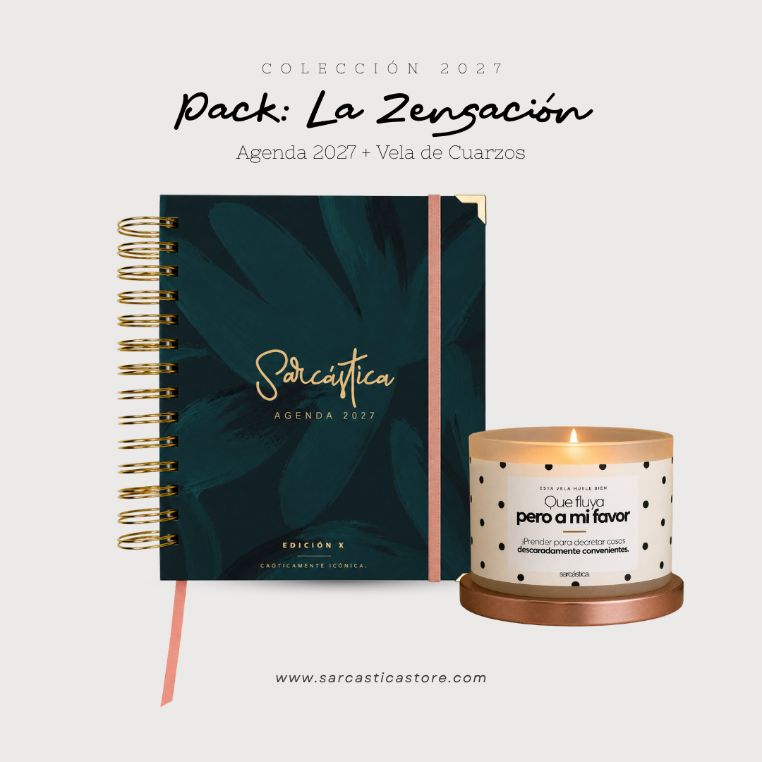 Pack Agenda: La Zensación (Agenda Sarcástica 2027 + Vela) (PREVENTA)