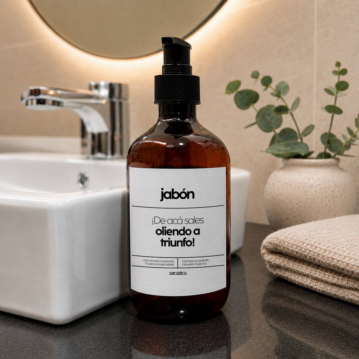 Dispensador [Jabón] - ¡De acá sales oliendo a triunfo!