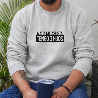 Polera Individual l Papá - Nada me asusta tengo 3 hijos