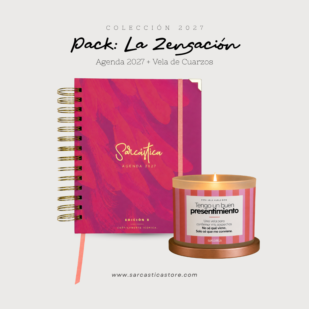 Pack Agenda: La Zensación (Agenda Sarcástica 2027 + Vela) (PREVENTA)