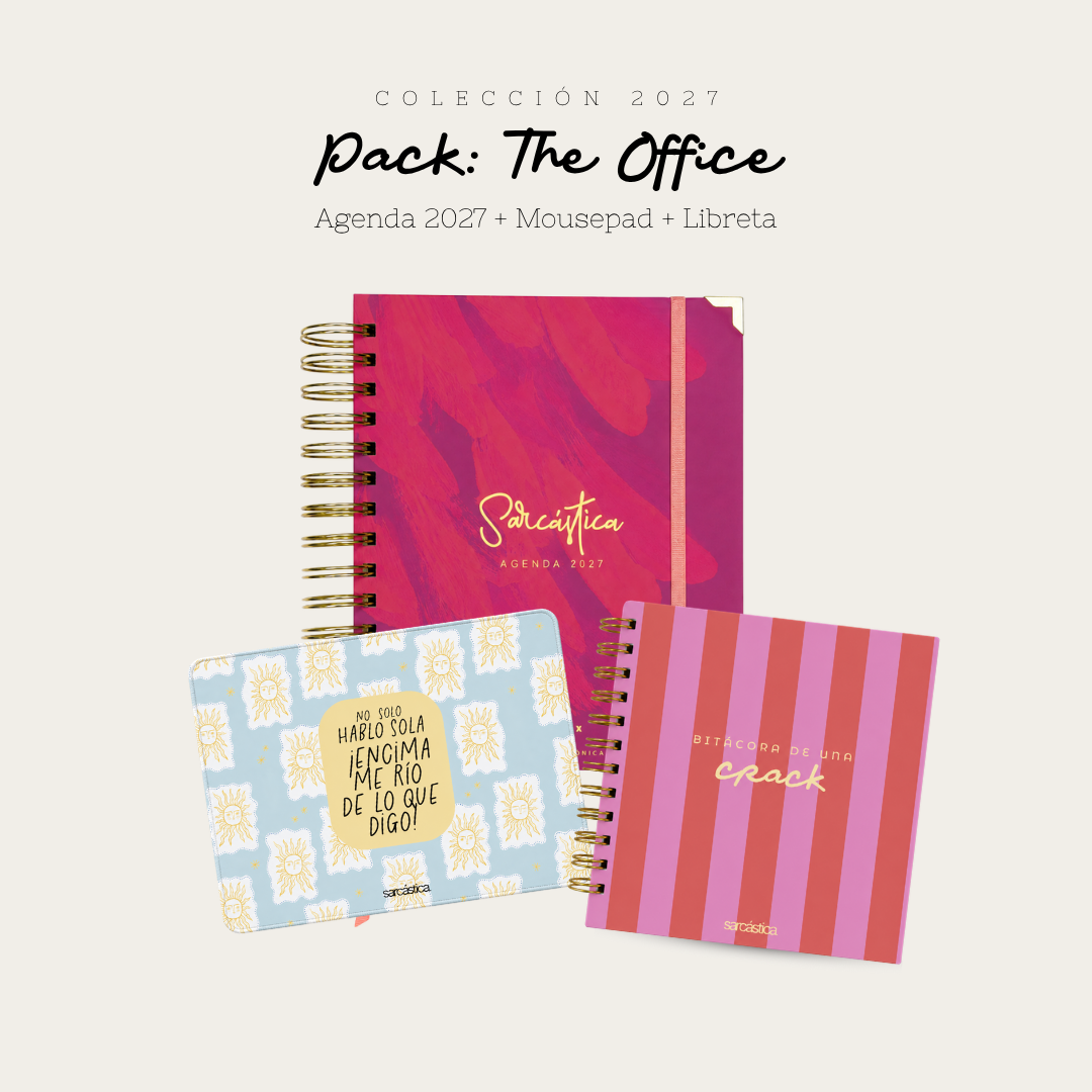 Pack Agenda: The Office (Agenda Sarcástica 2027 + Mousepad + Libreta) (PREVENTA)