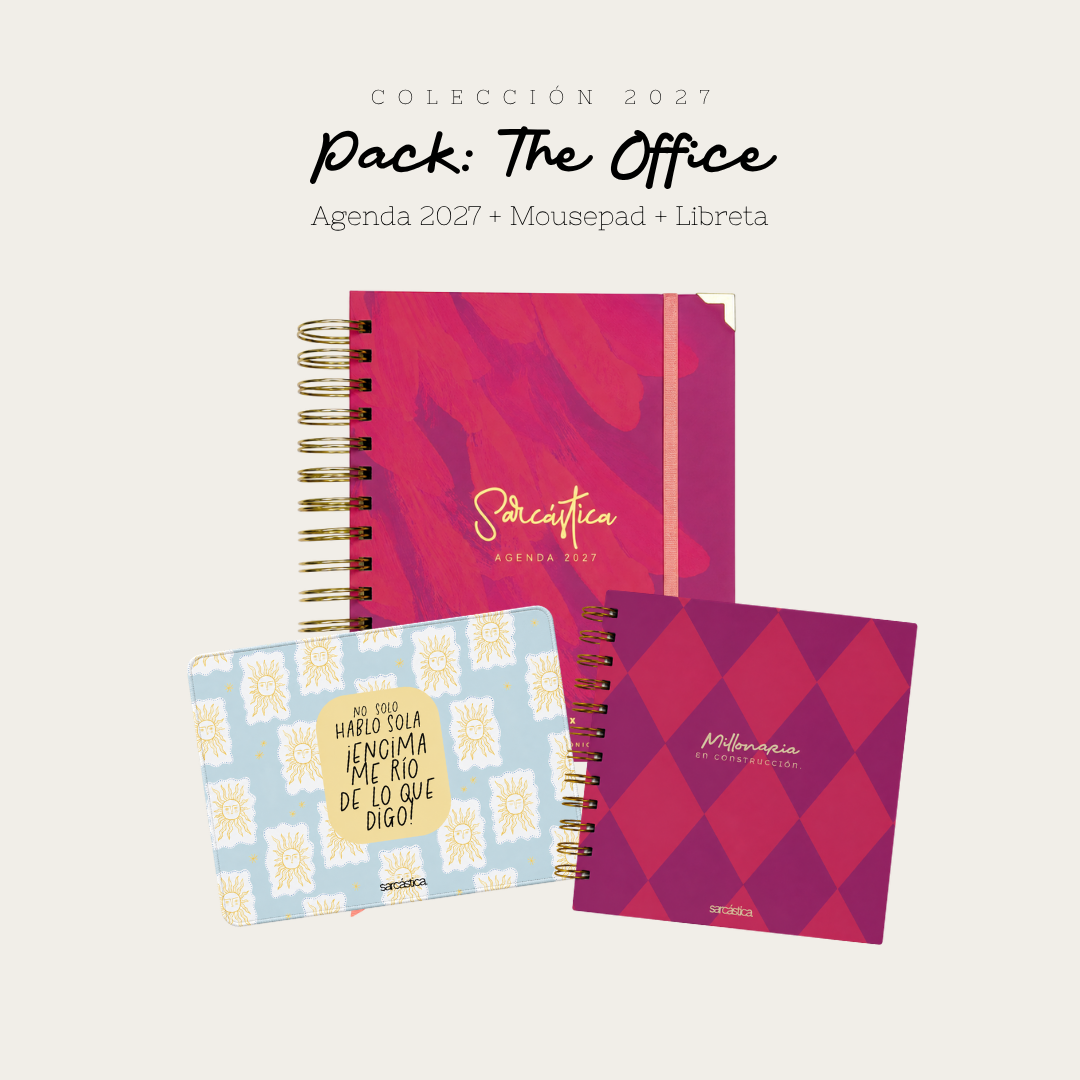 Pack Agenda: The Office (Agenda Sarcástica 2027 + Mousepad + Libreta) (PREVENTA)