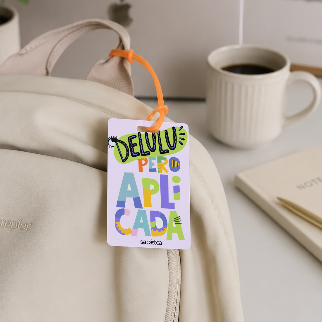 Tags de Mochila Escolar - Delulu, pero aplicada