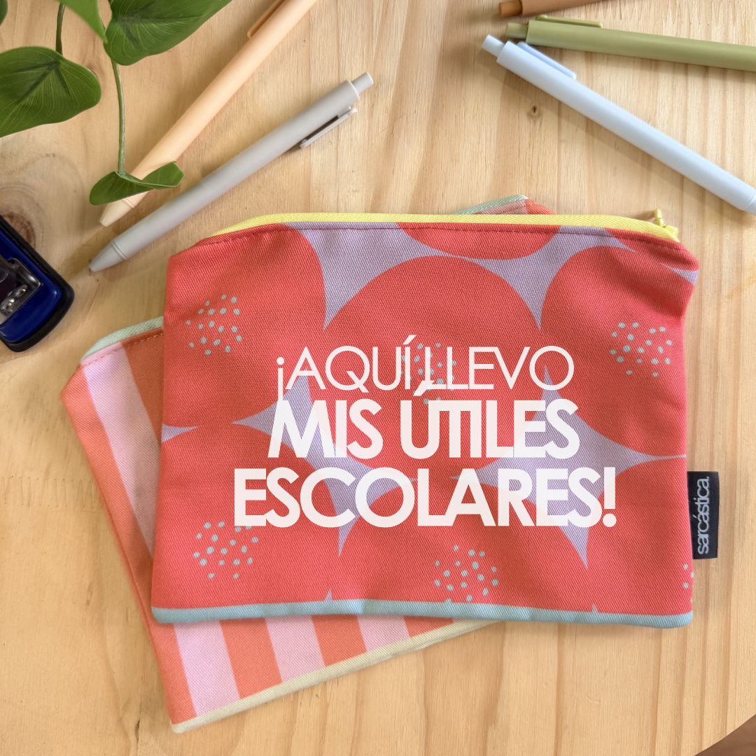 Cartuchera l Para Maestra - ¡Aquí llevo mis útiles escolares!