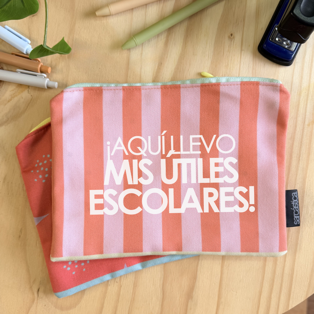 Cartuchera l Para Maestra - ¡Aquí llevo mis útiles escolares!