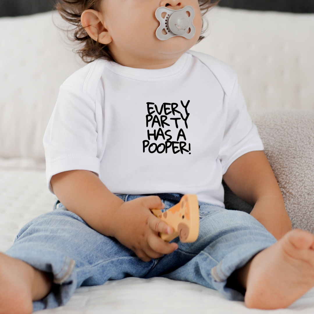 Body para Bebé - Every party has a pooper!