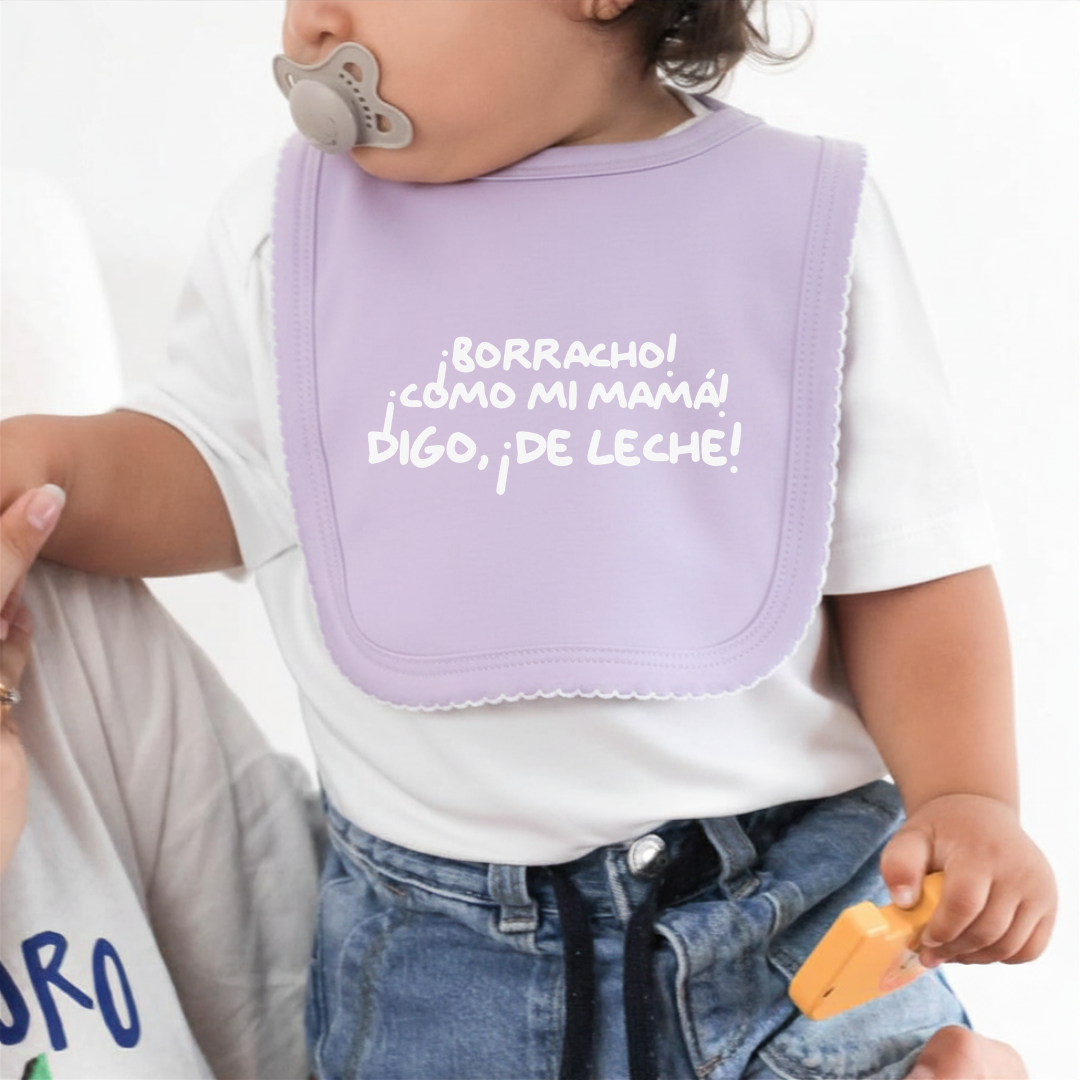Babero ¡Borrach@! ¡Como mi mamá!