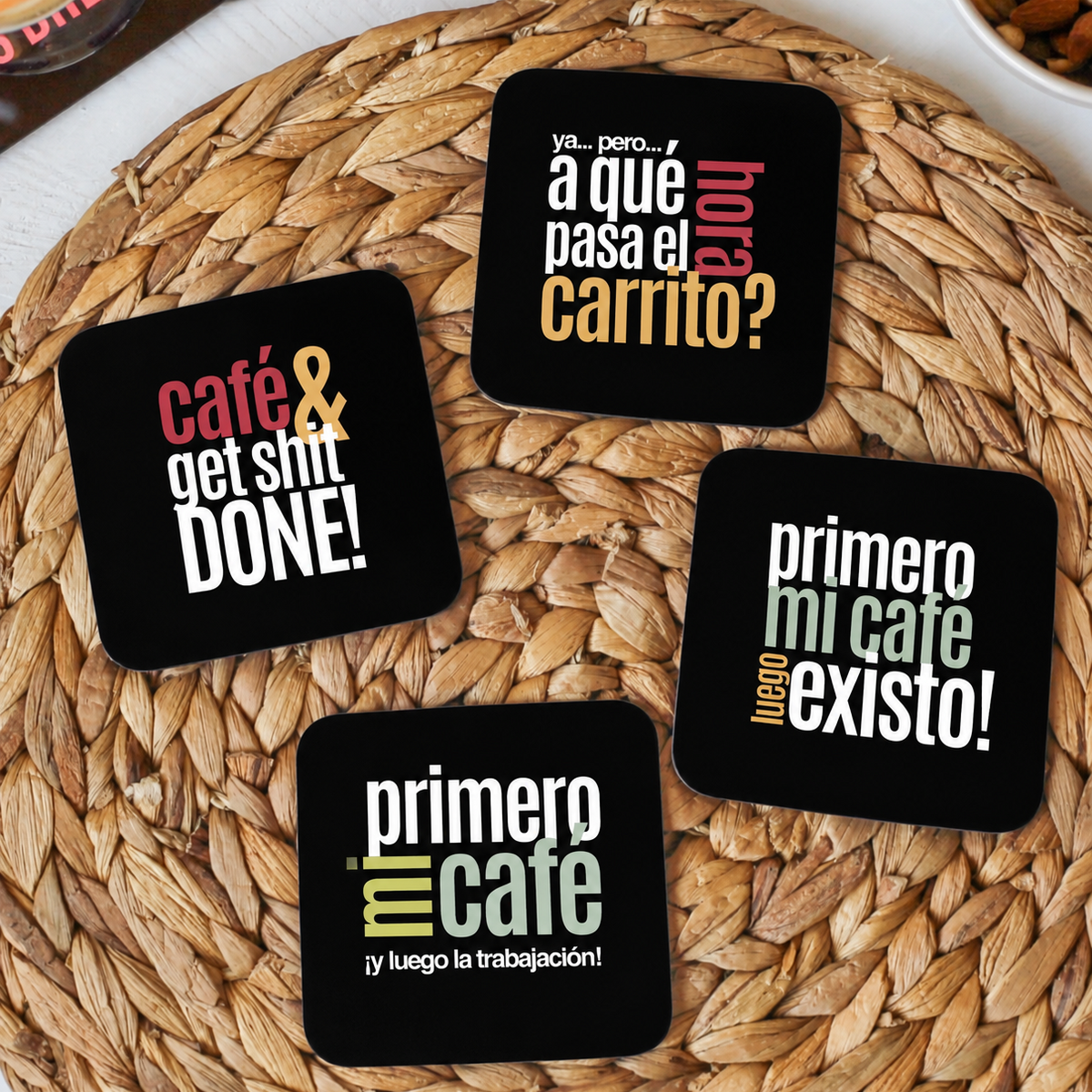 Colección Posavasos Trabajo - Café &amp; Get Shit Done!