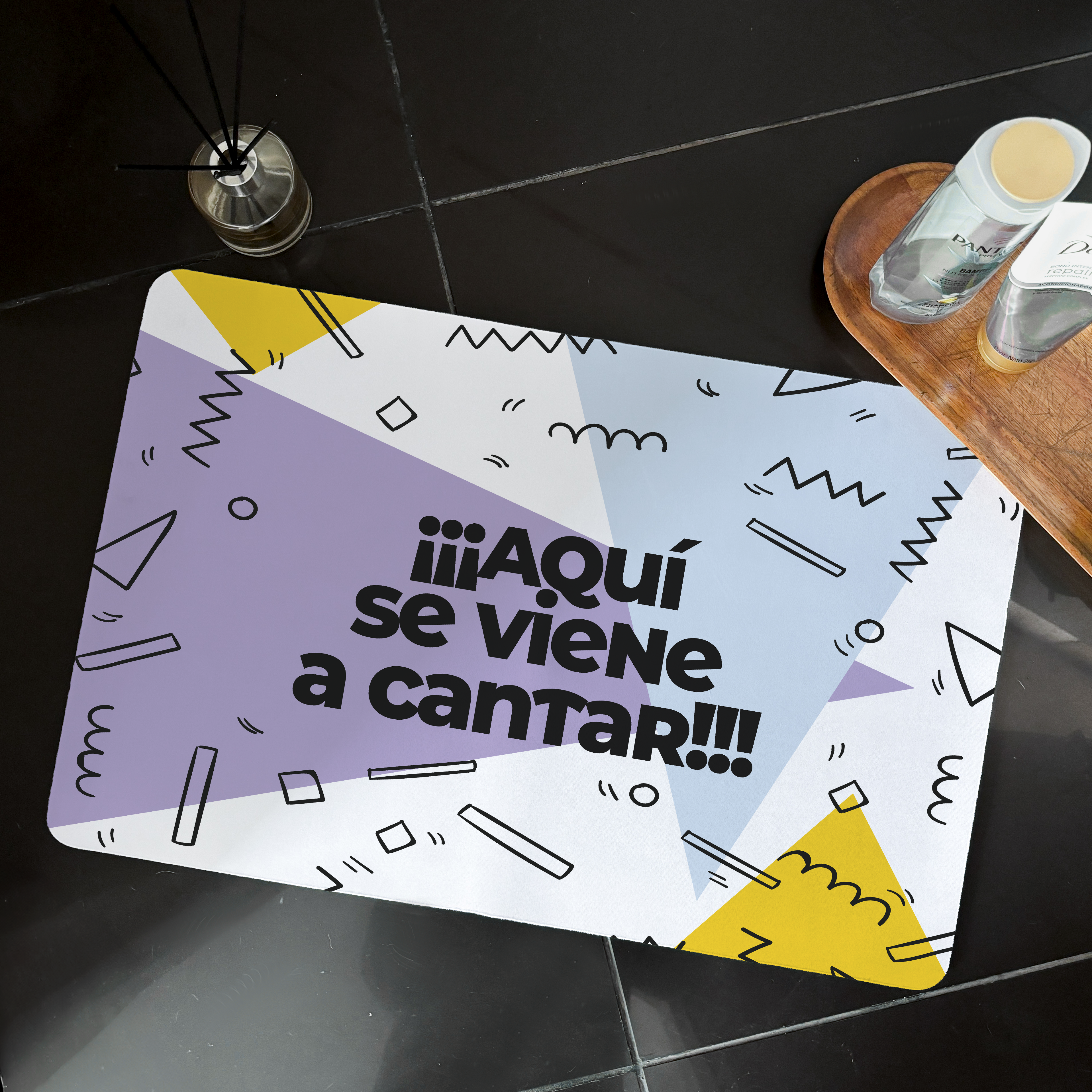 Tapete para baño - Aquí se viene a cantar!!!