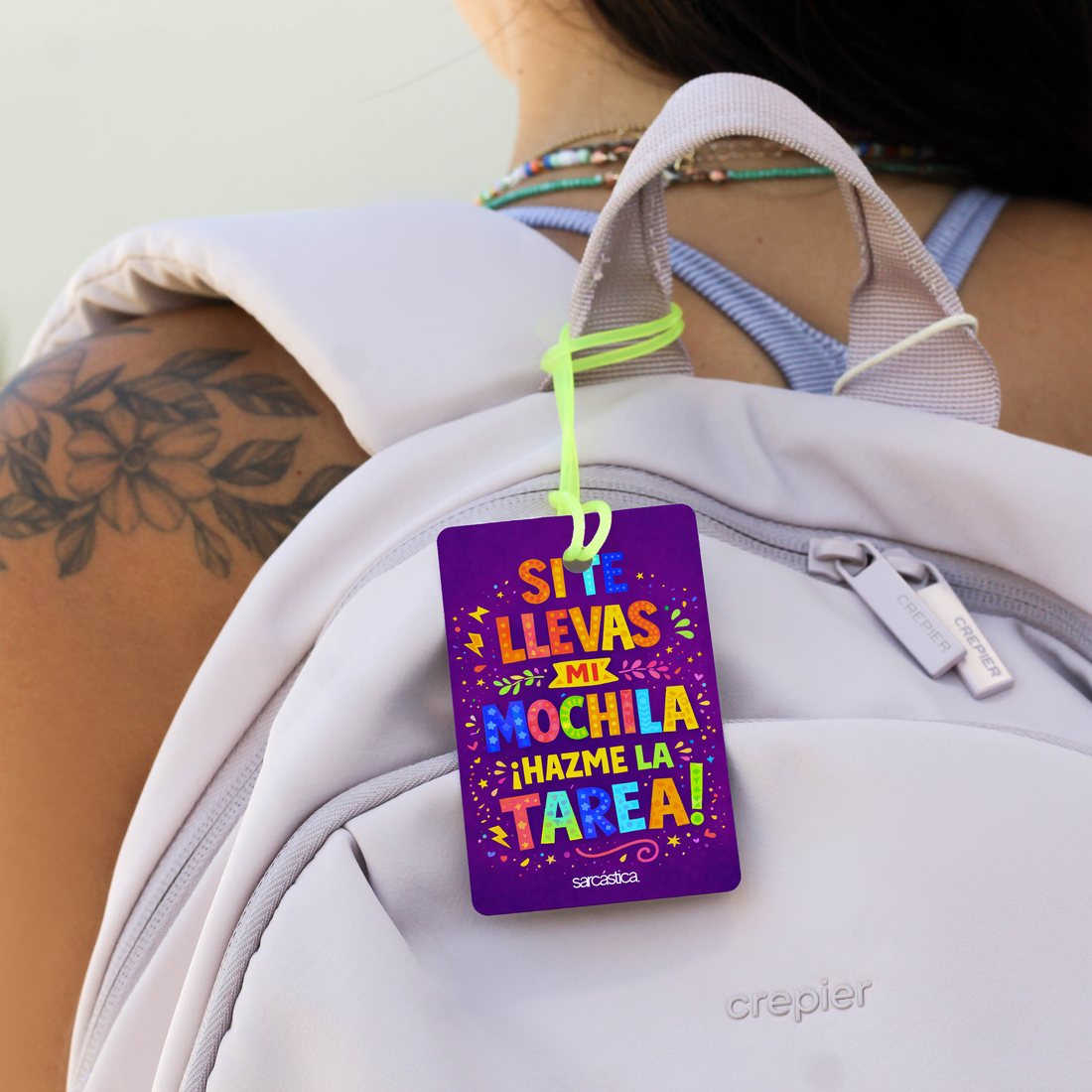 Tags de Mochila Escolar - Si te llevas mi mochila, ¡hazme la tarea!