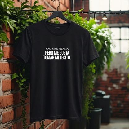 Polo Hombre Soy bien macho pero me gusta mi tecito
