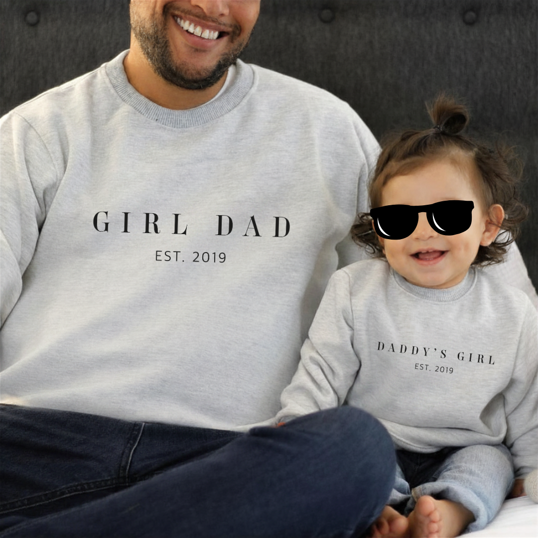 Poleras Match | Papá - Girl Dad est. 2019