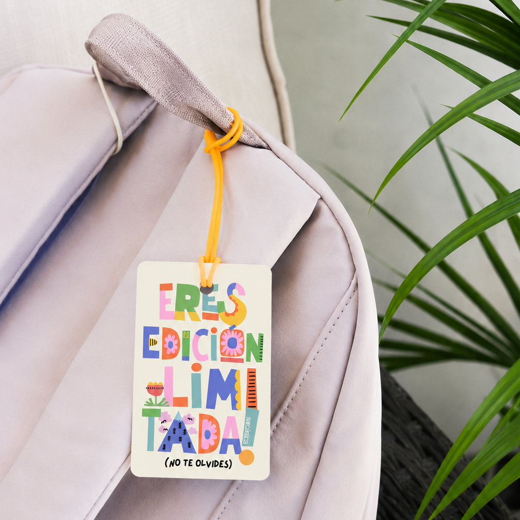Tags de Mochila Escolar - Eres edición limitada (no te olvides)